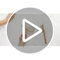 Carpet Rake Sheepskin Wool Brush and Cleaner Comb, Wood, 2PCS (Big+Small) - view 7