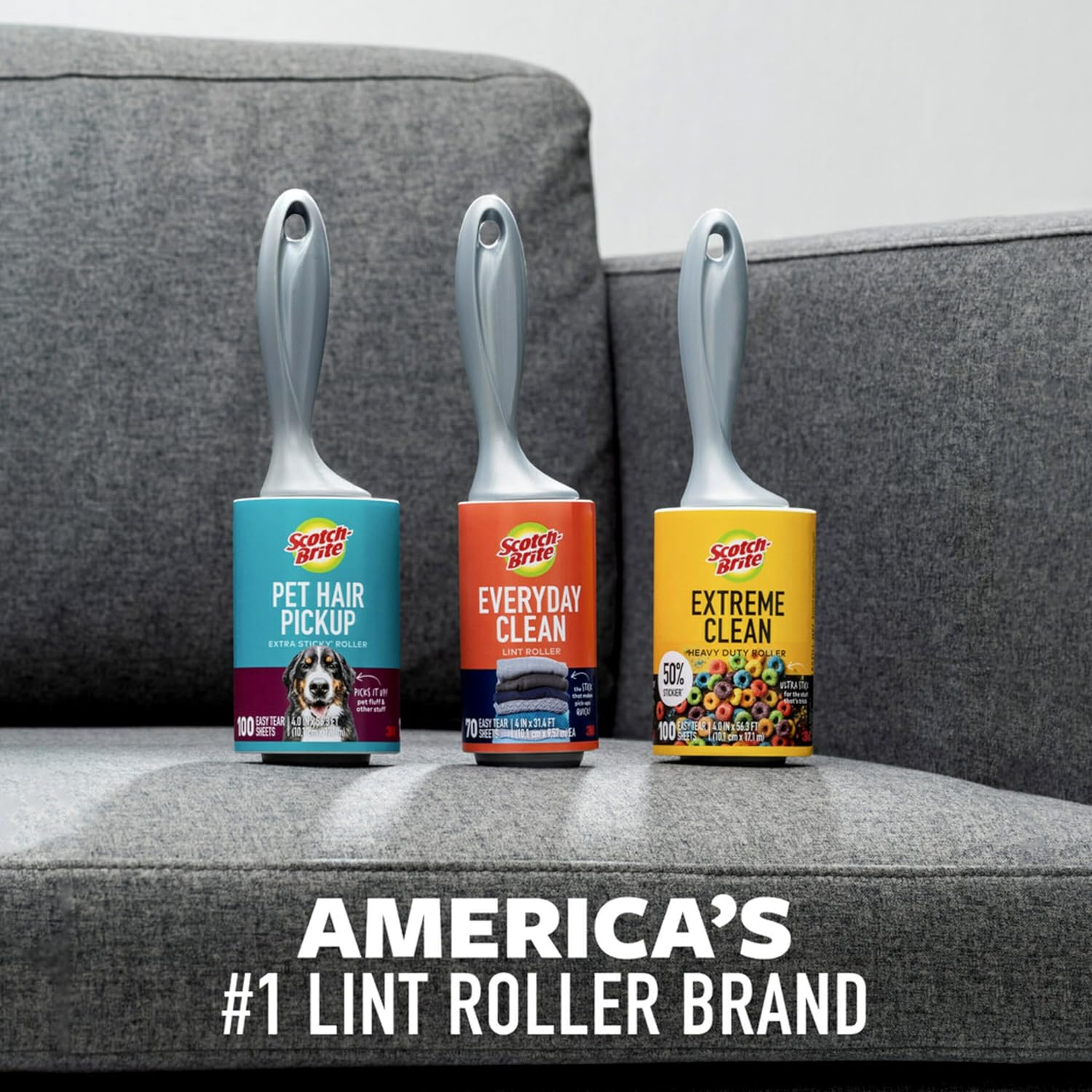Lint roller, works great on pet hair, 2 rollers, 56 sheets per roller, 112 sheets total - view 7