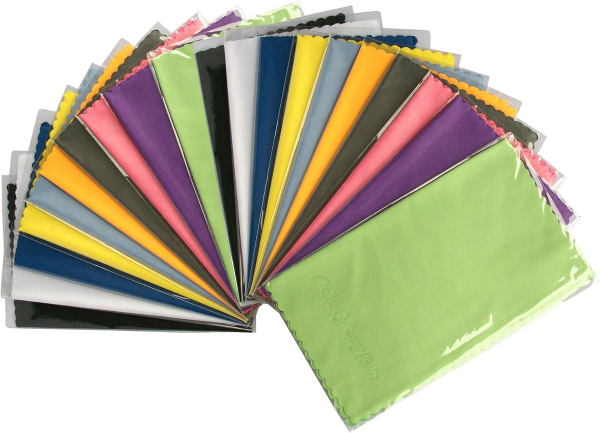 20-Pack Microfiber Cleaning Cloths for Smart Phones, Laptops, Tablets, Lenses, LCD Monitor, TV, Camera, Eyeglasses, Optics Etc - view 2