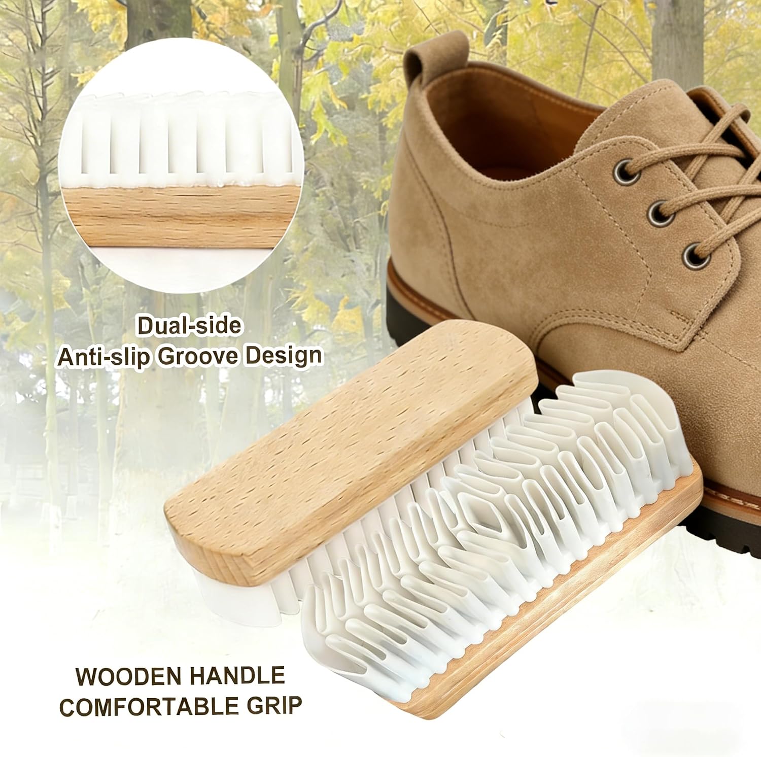 Suede Brush for Shoes,Suede Nubuck Eraser,Suede Shoe Cleaner Kit, Nubuck Cleaning Kit 3PCS - view 3