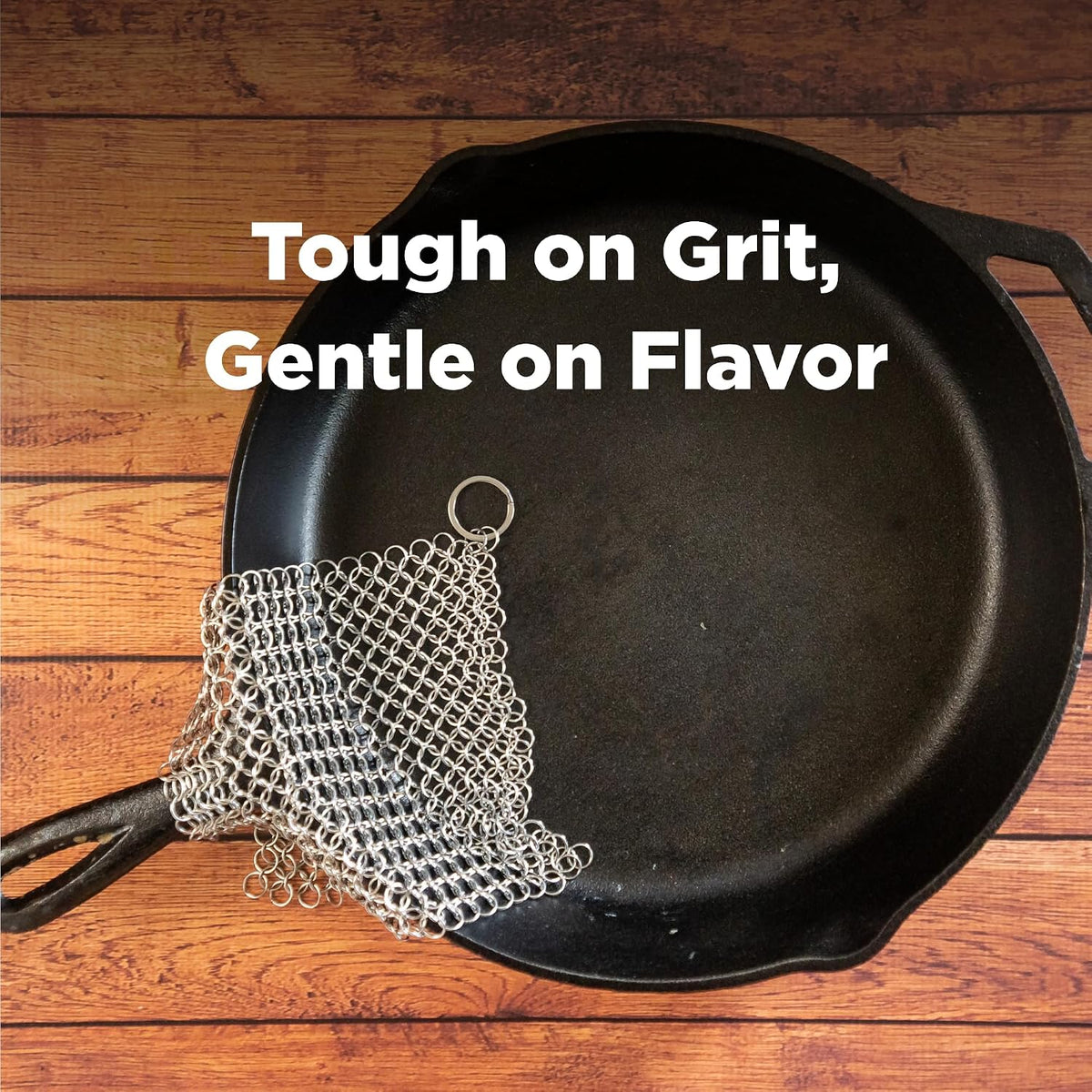 The ringer - the original stainless steel cast iron cleaner, patented XL 8x6 inch design - view 8