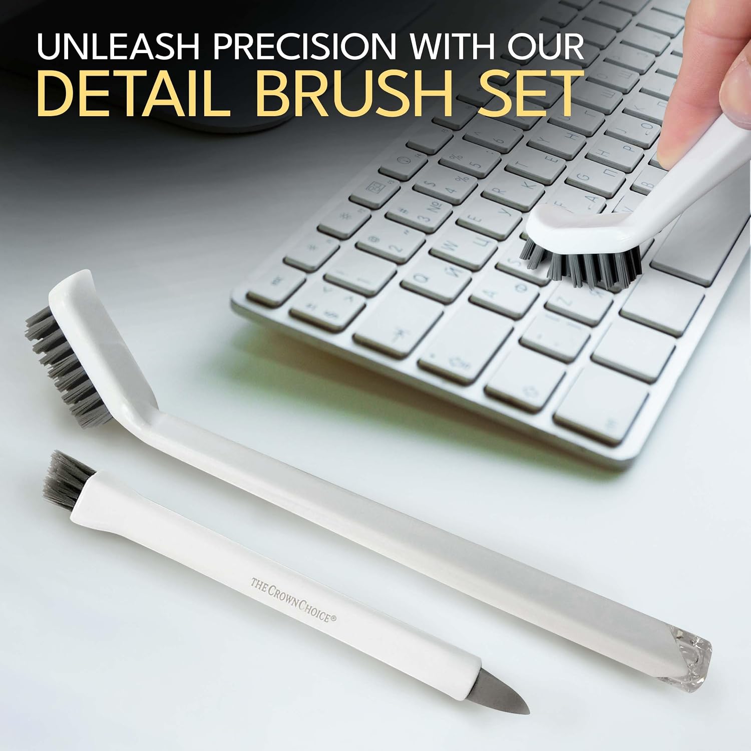 Grout cleaning brushes set (3 pcs) deep cleaner multi-purpose stiff bristle brush, cleaning toothbrush for cleaning corners, spaces, tile, shower, window & door track, floor, juicers and tight spaces - view 8