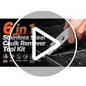 6 in 1 Silicone Caulking Tool Kit, Stainless Steel Caulk Remover Tool - view 7