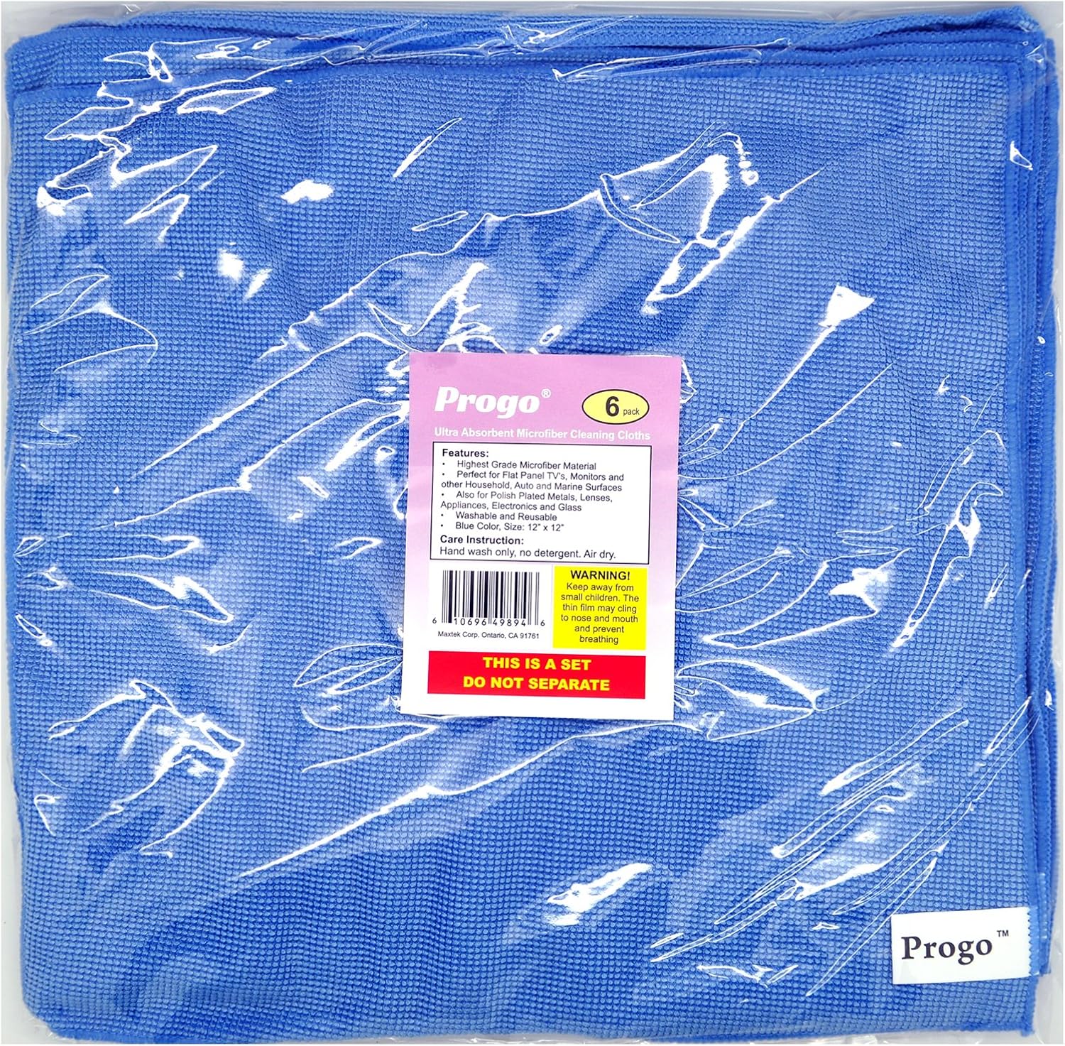 Microfiber Cleaning Cloths for LCD/LED TV, Laptop Computer Screen, iPhone, iPad and More. (6 Pack) - view 2