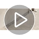 36-Inch Brushed Brass Linear Shower Drain with Brick Pattern Grate - view 7
