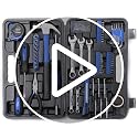 148-Piece Household Tool Set, Blue Tool Kit with Plastic Toolbox - view 7