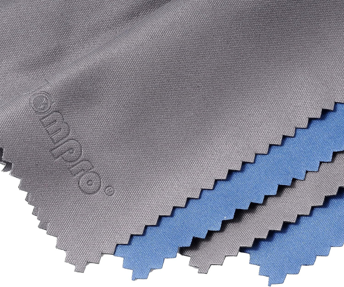 4-Pack Microfiber Cleaning Cloth, 12x8.25''&13.5x8.63''-Blue/Grey | For Camera Lens, Glasses, Phone, iPhone, iPad, Tablet, Laptop, LCD TV, Computer Screen, Monitor and Other Electronics Device - view 3